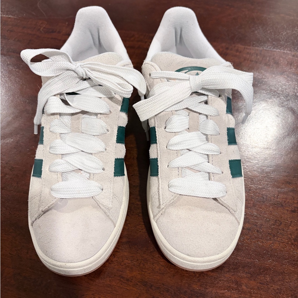 Adidas Campus 00s Off-White & Green Women's Sneakers